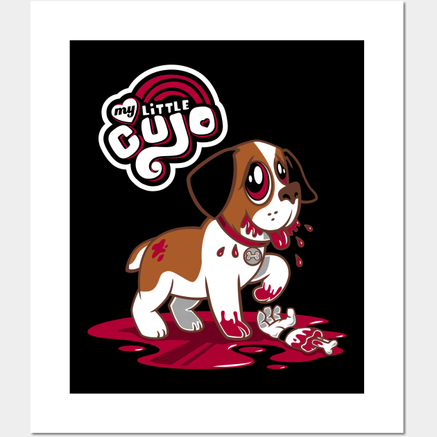 My Little Cujo - Stephen King - Creepy Cute Horror Wall Art by Nemons